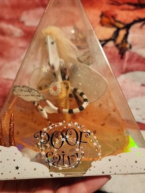 Poof Fairy Figurine in Orange and White